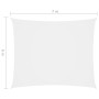 Toldo de vela rectangular tela Oxford blanco 6x7 m de vidaXL, Sombrillas - Ref: Foro24-135277, Precio: 109,29 €, Descuento: %