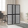 Biombo separador de 3 paneles madera maciza Paulownia negro de , Divisores de ambientes - Ref: Foro24-358765, Precio: 92,59 €...