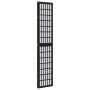 Biombo separador de 3 paneles madera maciza Paulownia negro de , Divisores de ambientes - Ref: Foro24-358765, Precio: 92,59 €...