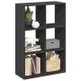 Librería divisora madera de ingeniería negra 69,5x29x103,5 cm de , Librerías y estanterías - Ref: Foro24-858013, Precio: 62,5...
