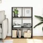 Librería divisora madera de ingeniería negra 69,5x29x103,5 cm de , Librerías y estanterías - Ref: Foro24-858013, Precio: 62,5...