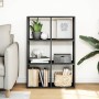 Librería divisora madera de ingeniería negra 69,5x29x103,5 cm de , Librerías y estanterías - Ref: Foro24-858013, Precio: 63,4...