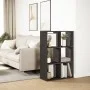 Librería divisora madera de ingeniería negra 69,5x29x103,5 cm de , Librerías y estanterías - Ref: Foro24-858013, Precio: 62,5...