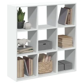 White engineering wooden room divider bookcase 102x29x103.5 cm by , Bookcases and shelves - Ref: Foro24-858039, Price: 81,51 ...