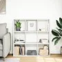 White engineering wooden room divider bookcase 102x29x103.5 cm by , Bookcases and shelves - Ref: Foro24-858039, Price: 81,51 ...