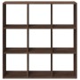 Librería divisora madera marrón roble 102x29x103,5 cm de , Librerías y estanterías - Ref: Foro24-858045, Precio: 86,97 €, Des...