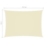 Toldo de vela rectangular tela Oxford color crema 3x4,5 m de vidaXL, Sombrillas - Ref: Foro24-135211, Precio: 37,46 €, Descue...