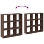 Librería divisora madera marrón roble 102x29x103,5 cm de , Librerías y estanterías - Ref: Foro24-858045, Precio: 86,97 €, Des...