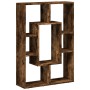 Estantería madera de ingeniería roble ahumado 63x20x90 cm de , Librerías y estanterías - Ref: Foro24-858142, Precio: 49,39 €,...