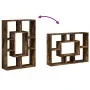 Estantería madera de ingeniería roble ahumado 63x20x90 cm de , Librerías y estanterías - Ref: Foro24-858142, Precio: 48,57 €,...