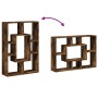 Estantería madera de ingeniería roble ahumado 63x20x90 cm de , Librerías y estanterías - Ref: Foro24-858142, Precio: 49,39 €,...