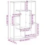 Estantería madera de ingeniería roble ahumado 63x20x90 cm de , Librerías y estanterías - Ref: Foro24-858142, Precio: 48,57 €,...