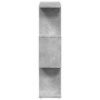 Librería divisora 3 niveles madera gris hormigón 70x24x97 cm de , Librerías y estanterías - Ref: Foro24-858114, Precio: 42,17...