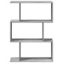 Librería divisora 3 niveles madera gris Sonoma 70x24x97 cm de , Librerías y estanterías - Ref: Foro24-858116, Precio: 42,93 €...