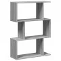 Librería divisora 3 niveles madera gris Sonoma 70x24x97 cm de , Librerías y estanterías - Ref: Foro24-858116, Precio: 42,30 €...