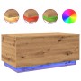 Mesa de centro con luces LED roble artisan 90x50x40 cm de , Mesas de centro - Ref: Foro24-857723, Precio: 90,70 €, Descuento: %