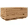 Mesa de centro con luces LED roble artisan 90x50x40 cm de , Mesas de centro - Ref: Foro24-857723, Precio: 89,07 €, Descuento: %