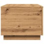 Mesa de centro con luces LED roble artisan 90x50x40 cm de , Mesas de centro - Ref: Foro24-857723, Precio: 90,70 €, Descuento: %