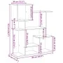 Librería divisora madera de ingeniería negra 92x29x112 cm de , Librerías y estanterías - Ref: Foro24-858121, Precio: 63,75 €,...