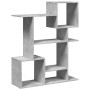 Librería divisora madera ingeniería gris hormigón 92x29x112 cm de , Librerías y estanterías - Ref: Foro24-858123, Precio: 66,...