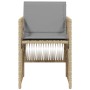 Sillones jardín con cojines 4 uds ratán sintético beige mezcla de , Sillas de jardín - Ref: Foro24-364972, Precio: 173,71 €, ...