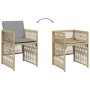 Sillones jardín con cojines 4 uds ratán sintético beige mezcla de , Sillas de jardín - Ref: Foro24-364972, Precio: 173,71 €, ...