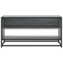 Mueble TV madera ingeniería y metal roble ahumado 91x40x46 cm de , Muebles TV - Ref: Foro24-848887, Precio: 59,18 €, Descuent...