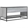 Mueble TV madera ingeniería y metal roble ahumado 91x40x46 cm de , Muebles TV - Ref: Foro24-848887, Precio: 58,47 €, Descuent...