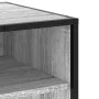 Mueble TV madera ingeniería y metal roble ahumado 91x40x46 cm de , Muebles TV - Ref: Foro24-848887, Precio: 58,47 €, Descuent...