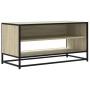 Mueble TV metal y madera ingeniería roble Sonoma 91x40x46 cm de , Muebles TV - Ref: Foro24-848885, Precio: 57,96 €, Descuento: %