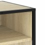 Mueble TV metal y madera ingeniería roble Sonoma 91x40x46 cm de , Muebles TV - Ref: Foro24-848885, Precio: 57,96 €, Descuento: %