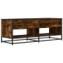 Mueble TV metal y madera ingeniería roble humo 120,5x40x46 cm de , Muebles TV - Ref: Foro24-848891, Precio: 79,03 €, Descuent...