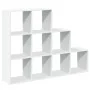 Librería divisora 3 niveles madera blanca 137,5x29x103,5 cm de , Librerías y estanterías - Ref: Foro24-857976, Precio: 80,74 ...
