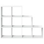 Librería divisora 3 niveles madera blanca 137,5x29x103,5 cm de , Librerías y estanterías - Ref: Foro24-857976, Precio: 82,29 ...