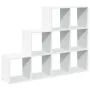 Librería divisora 3 niveles madera blanca 137,5x29x103,5 cm de , Librerías y estanterías - Ref: Foro24-857976, Precio: 80,74 ...