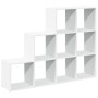 Librería divisora 3 niveles madera blanca 137,5x29x103,5 cm de , Librerías y estanterías - Ref: Foro24-857976, Precio: 82,29 ...