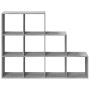 Librería divisora 3 niveles madera gris Sonoma 137,5x29x103,5cm de , Librerías y estanterías - Ref: Foro24-857981, Precio: 97...