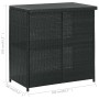 Set mesa y sillas de bar jardín 3 piezas ratán sintético negro de vidaXL, muebles para cocinas y comedores - Ref: Foro24-3134...