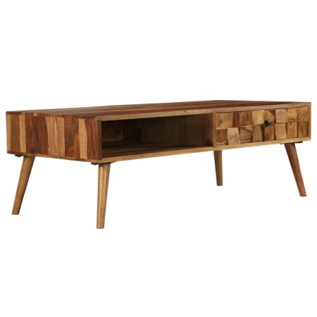 Mesa de centro madera maciza acacia acabado miel 110x50x37 cm en Mesas de centro | Comprar online en Foru.es