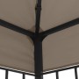 Carpa cenador de jardín con tira de luces LED 4x3 m taupé de , Carpas y cenadores - Ref: Foro24-3070325, Precio: 271,97 €, De...