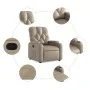 Sillón reclinable de cuero sintético color capuchino by , Armchairs - Ref: Foro24-372509, Price: 195,02 €, Discount: %