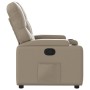 Sillón reclinable de cuero sintético color capuchino de , Sillones - Ref: Foro24-372509, Precio: 199,35 €, Descuento: %