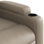 Sillón reclinable elevable cuero artificial color capuchino de , Sillones - Ref: Foro24-3204778, Precio: 266,77 €, Descuento: %