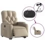 Sillón elevable eléctrico cuero artificial capuchino de , Sillones - Ref: Foro24-3204792, Precio: 332,90 €, Descuento: %