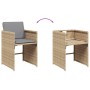 Set comedor de jardín 9 pzas con cojines ratán sintético beige de , Conjuntos de jardín - Ref: Foro24-3211200, Precio: 416,68...