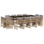 Set comedor de jardín con cojines 13 pzas ratán sintético beige de , Conjuntos de jardín - Ref: Foro24-3211764, Precio: 874,0...