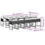 Set comedor de jardín 11 pzas con cojines ratán sintético beige de , Conjuntos de jardín - Ref: Foro24-3211476, Precio: 662,7...