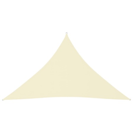 Toldo de vela triangular tela Oxford color crema 5x5x6 m de vidaXL, Sombrillas - Ref: Foro24-135238, Precio: 42,87 €, Descuen...