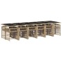 Set comedor de jardín con cojines 13 pzas ratán sintético beige de , Conjuntos de jardín - Ref: Foro24-3211668, Precio: 995,8...