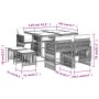 Set comedor de jardín 9 pzas con cojines ratán sintético beige de , Conjuntos de jardín - Ref: Foro24-3211680, Precio: 405,99...